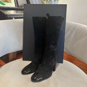 New Authentic CHANEL Classic Suede Boots